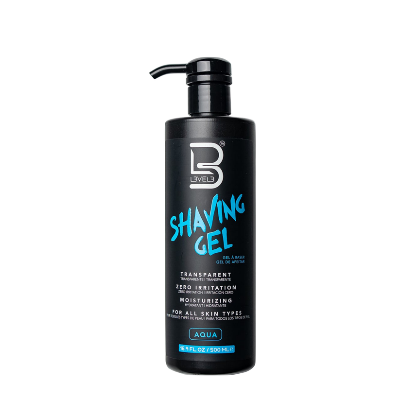 L3VEL3 Transparent Shaving Gel Aqua Scent