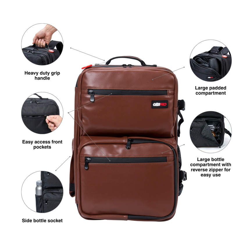 Executive Leather Full Size Mobile Station