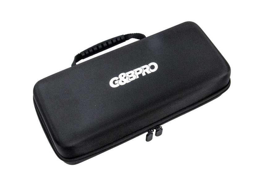 Black carrying case with 'G&G Pro' logo on a white background