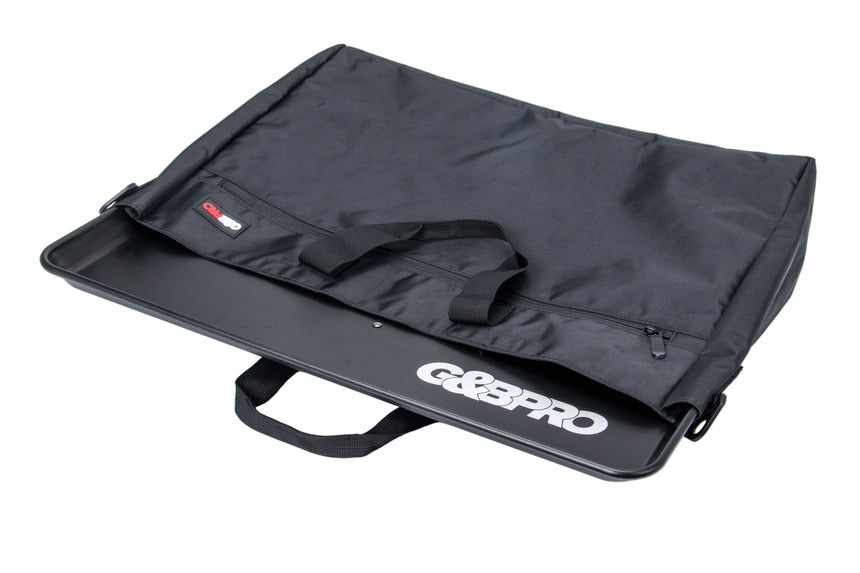 Black carrying case with 'Gator' branding on a white background