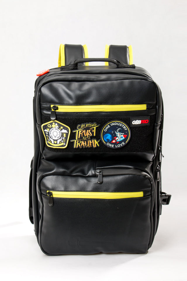 Mochila de Estação de Trabalho Móvel de Tamanho Completo em Pele Vegana, Edição Signature com Segurança Sensorial