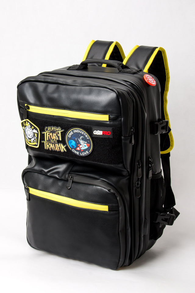 Mochila de Estação de Trabalho Móvel de Tamanho Completo em Pele Vegana, Edição Signature com Segurança Sensorial