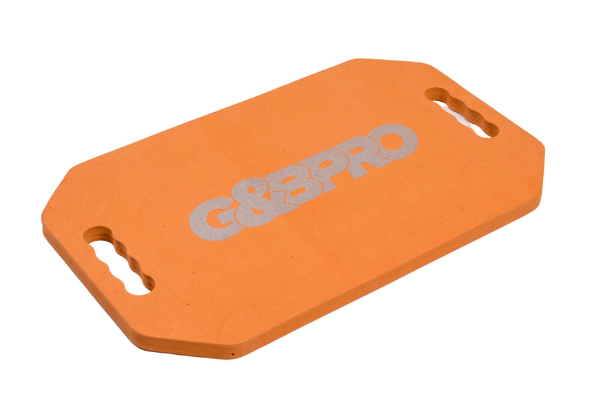 Orange plastic tag with 'G&G Pro' branding on a white background