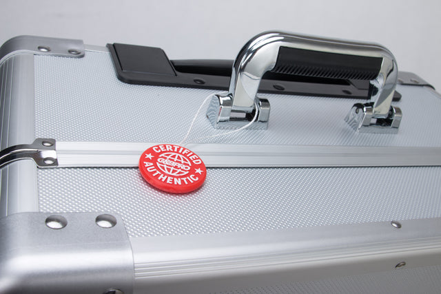 Roller Elite Mobile Workstation with LED Mirror & Extending Tray System – Silver