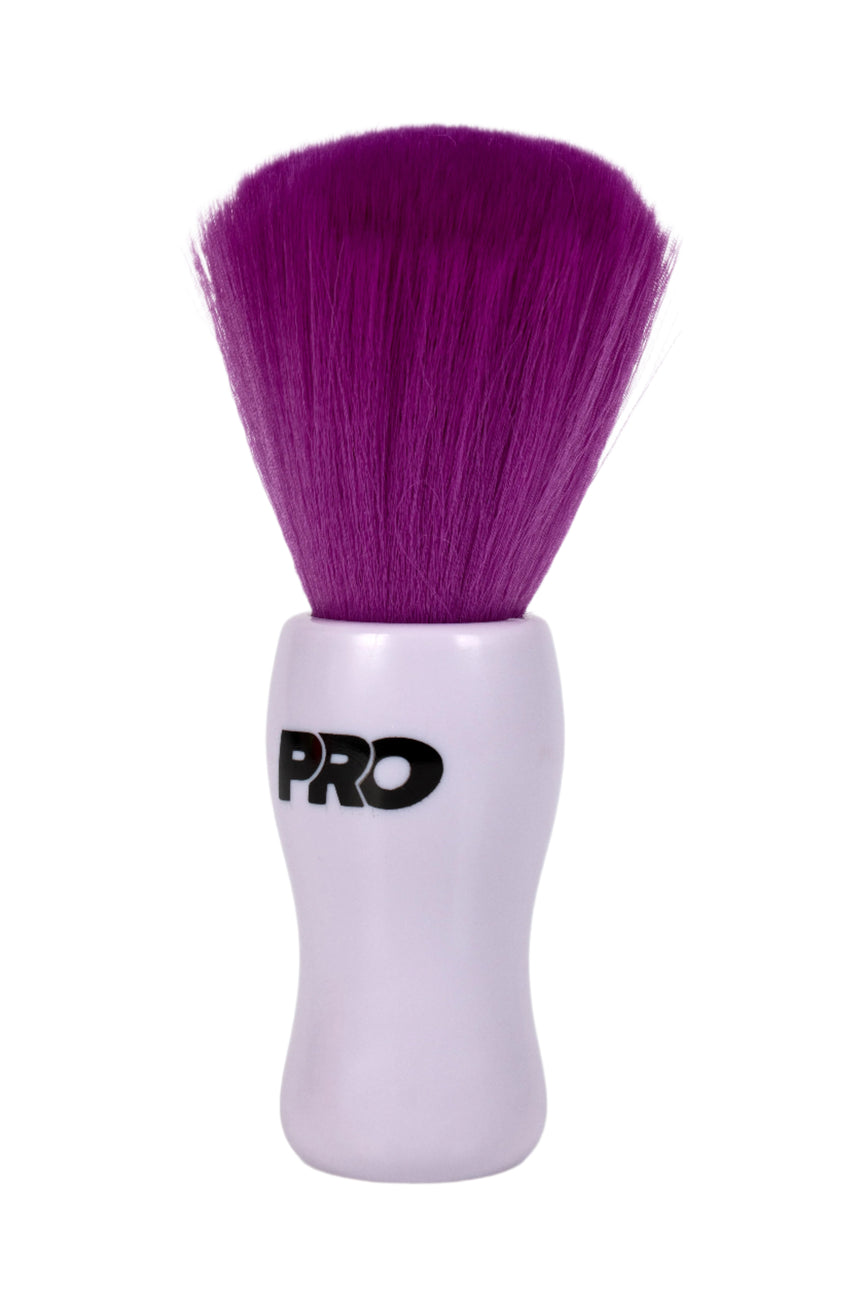 Purple brush with a white handle featuring 'PRO' branding on a white background