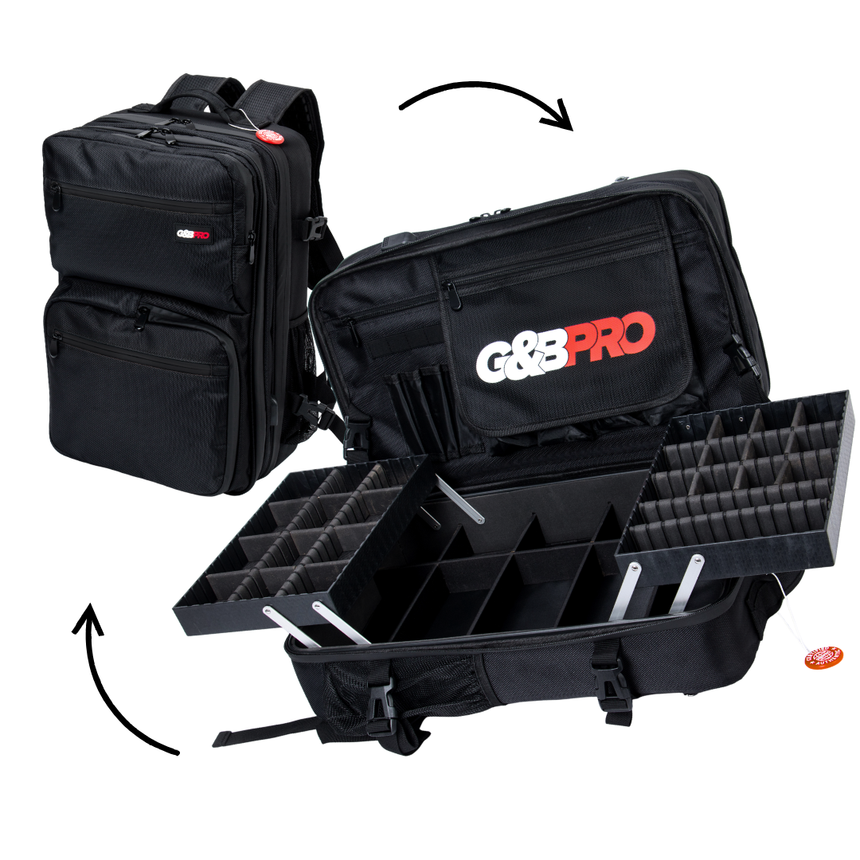 Full Size Mobile Workstation Backpack with Extending Tray System – OG Black