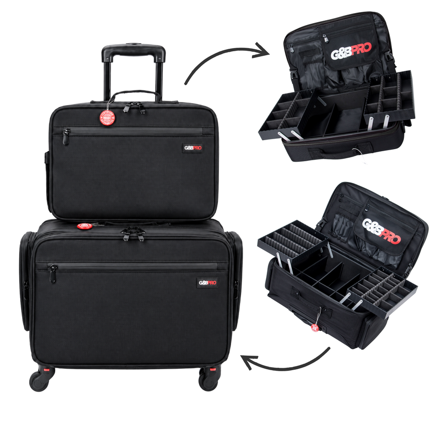 Roller Duo Mobile Workstation with Extending Tray System – OG Black