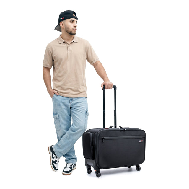 Rover Mobile Workstation with Deep Storage and Extending Tray System – OG Black