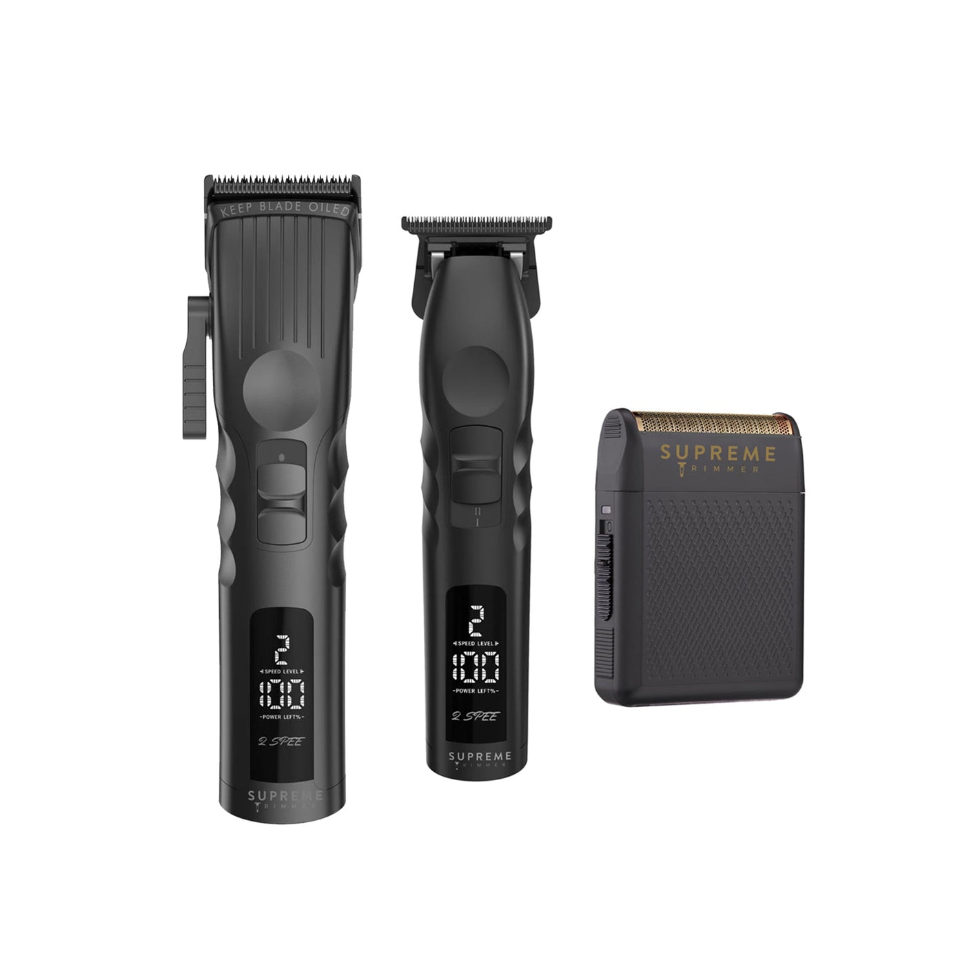 Supreme Trimmer 2SPEE Clipper + Trimmer and Solo Shaver Combo