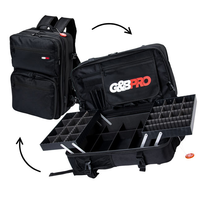 Full Size Mobile Workstation Backpack with Extending Tray System - OG Black
