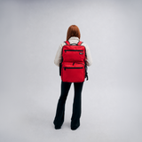 Full Size Mobile Workstation Backpack with Extending Tray System – Fire Red