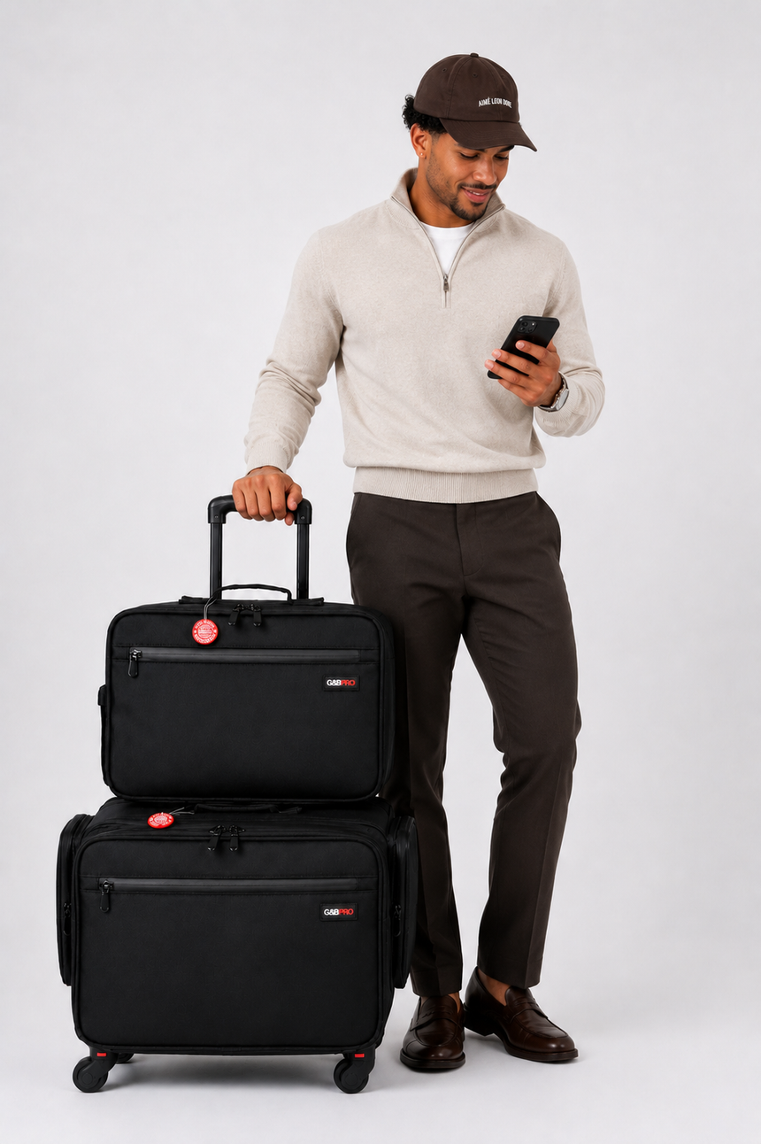 Roller Duo Mobile Workstation with Extending Tray System – OG Black