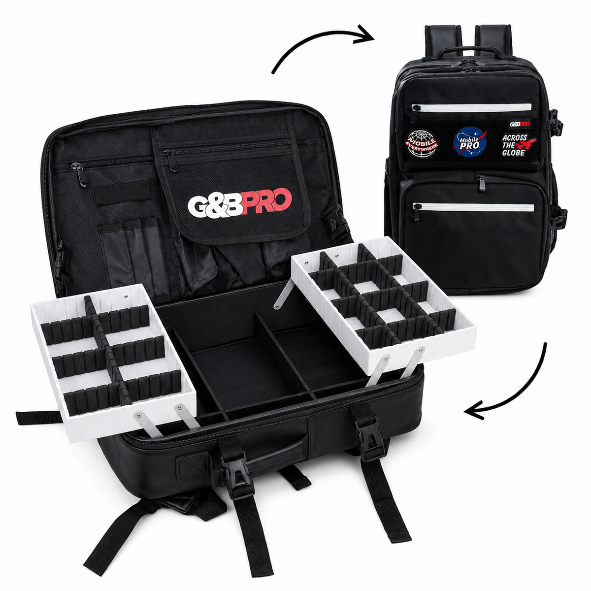 G&BPRO Mid-Size Mobile Station | Modular Setup On-The-Go Backpack