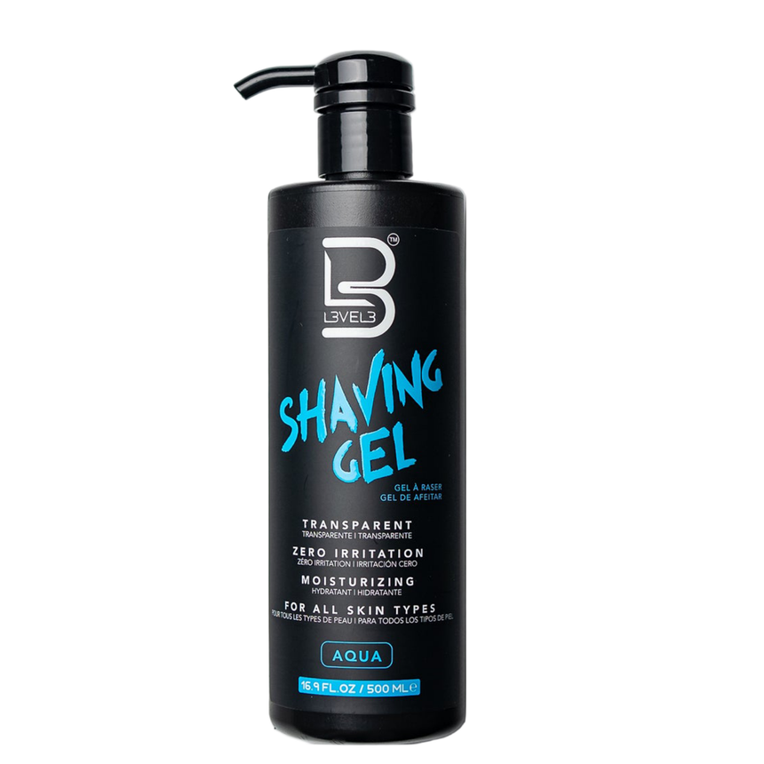 L3VEL3 Transparent Shaving Gel Aqua Scent