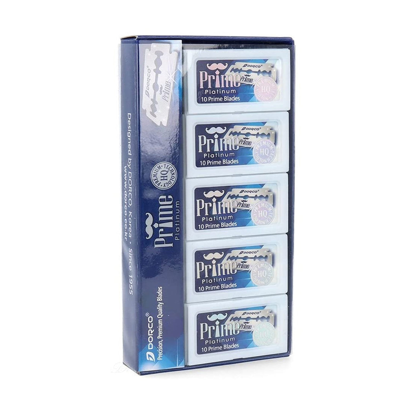 DORCO 100 Piece Prime Platinum Double Edge Razor Blades