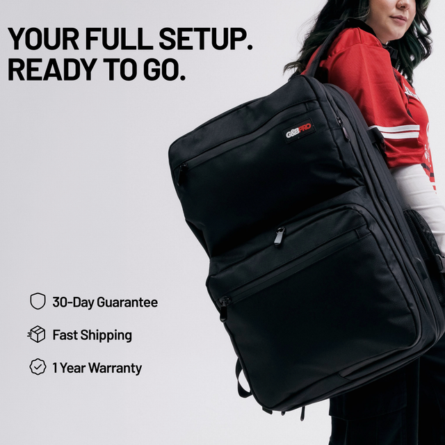 Full Size Mobile Workstation Backpack with Extending Tray System - OG Black