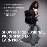 Full Size Mobile Workstation Backpack with Extending Tray System - OG Black