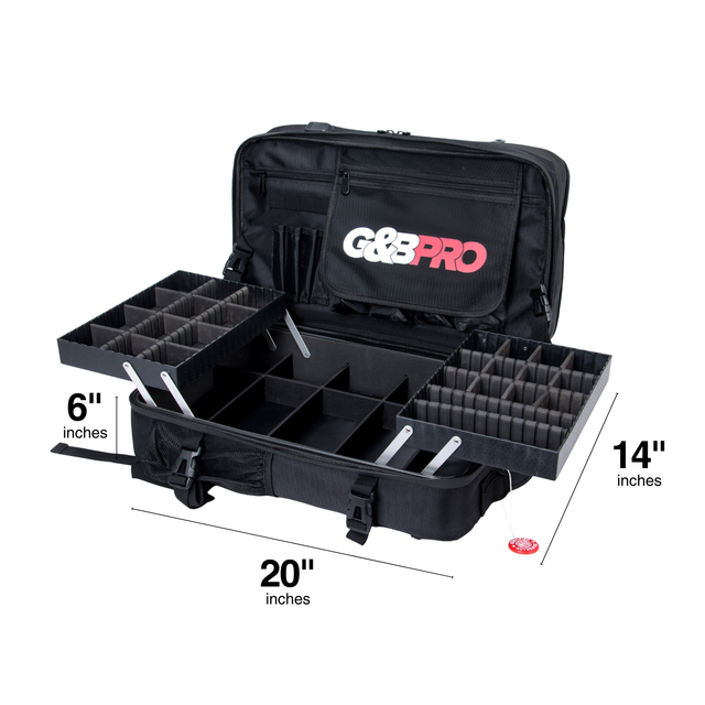 Full Size Mobile Workstation Backpack with Extending Tray System - OG Black