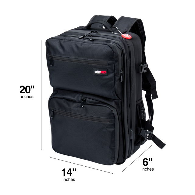 Full Size Mobile Workstation Backpack with Extending Tray System - OG Black