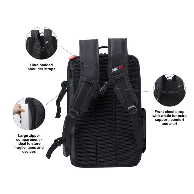 Full Size Mobile Workstation Backpack with Extending Tray System