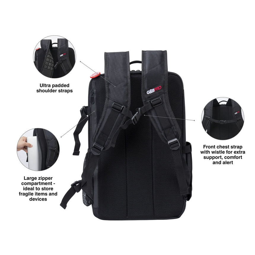 Full Size Mobile Workstation Backpack with Extending Tray System