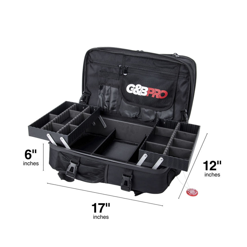 Mid Size Mobile Workstation Backpack with Extending Tray System