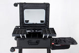 Roller Elite Mobile Workstation with LED Mirror & Extending Tray System