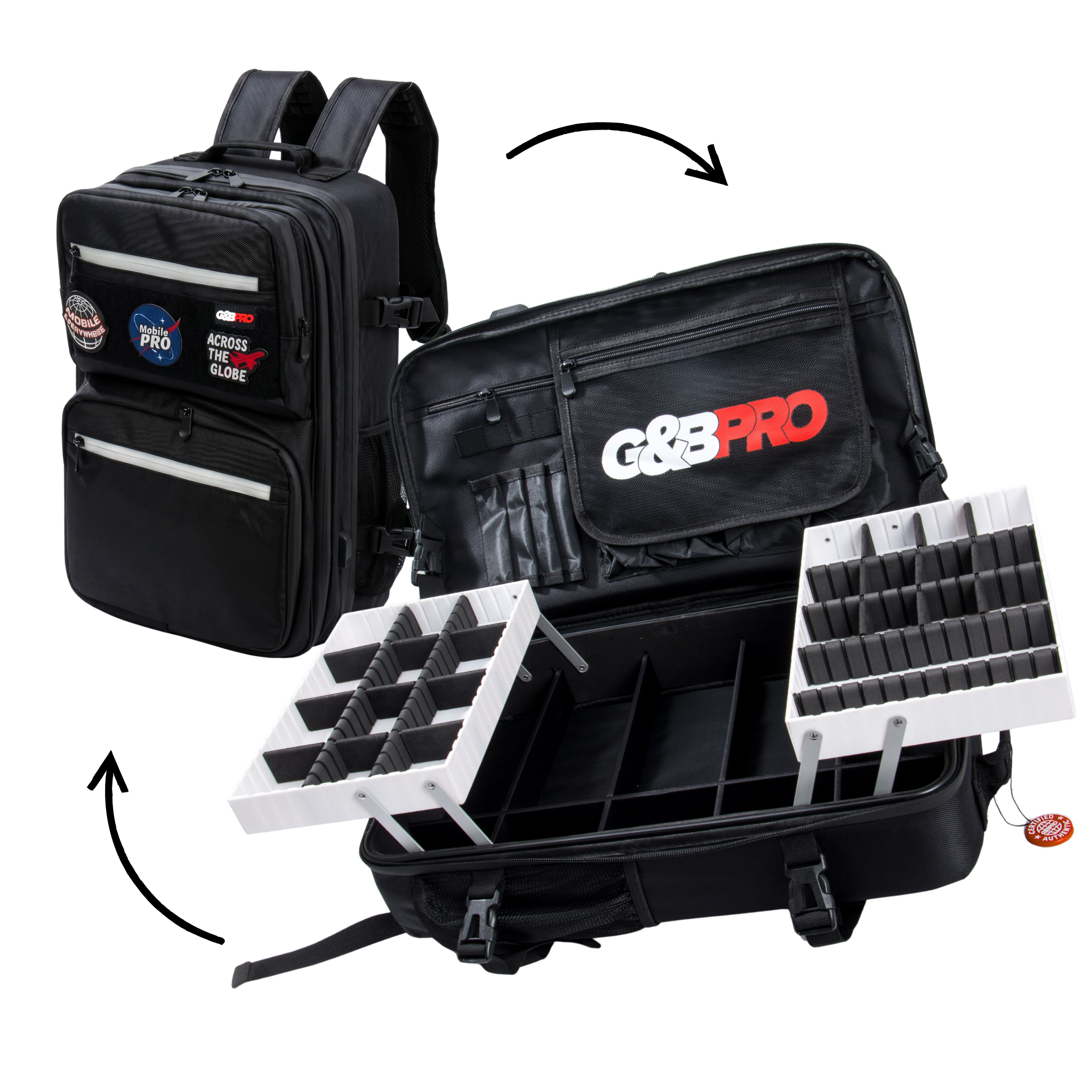G&BPRO Mid-Size Mobile Station | Modular Setup On-The-Go Backpack