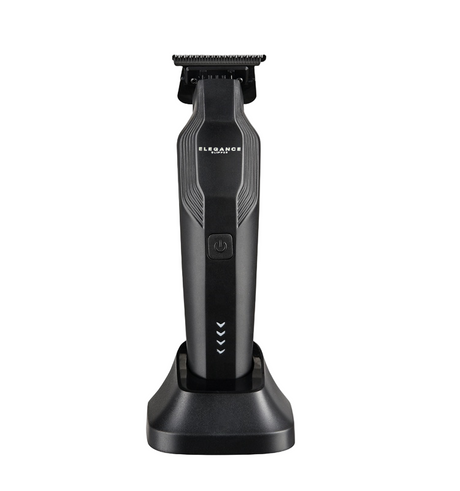Black hair trimmer on a white background