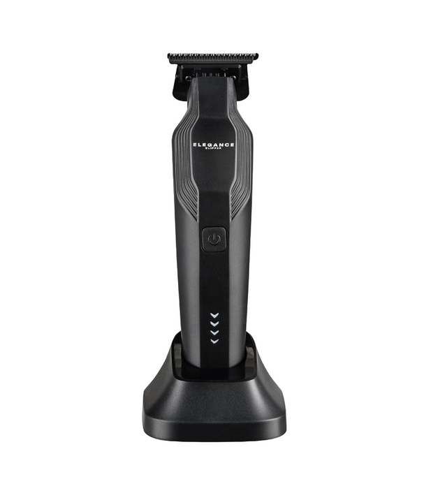 Black hair trimmer on a white background