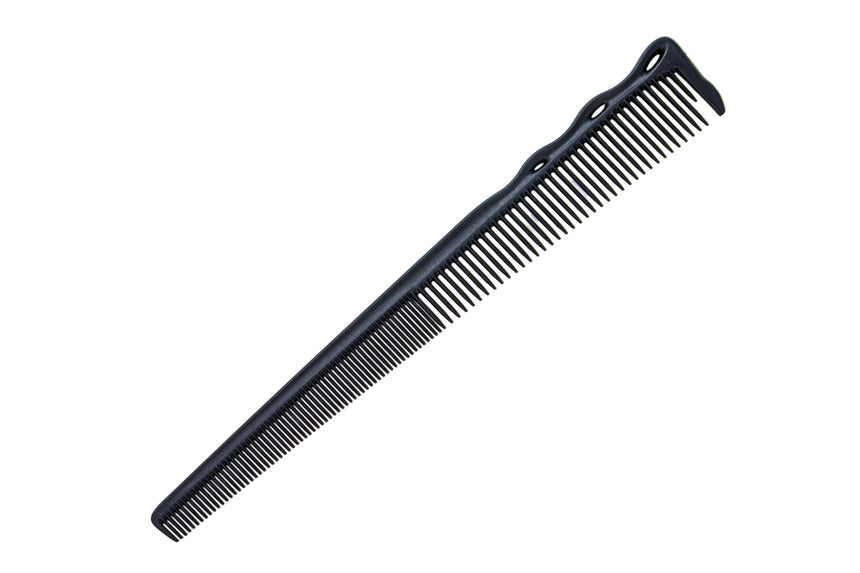 Black comb on a white background