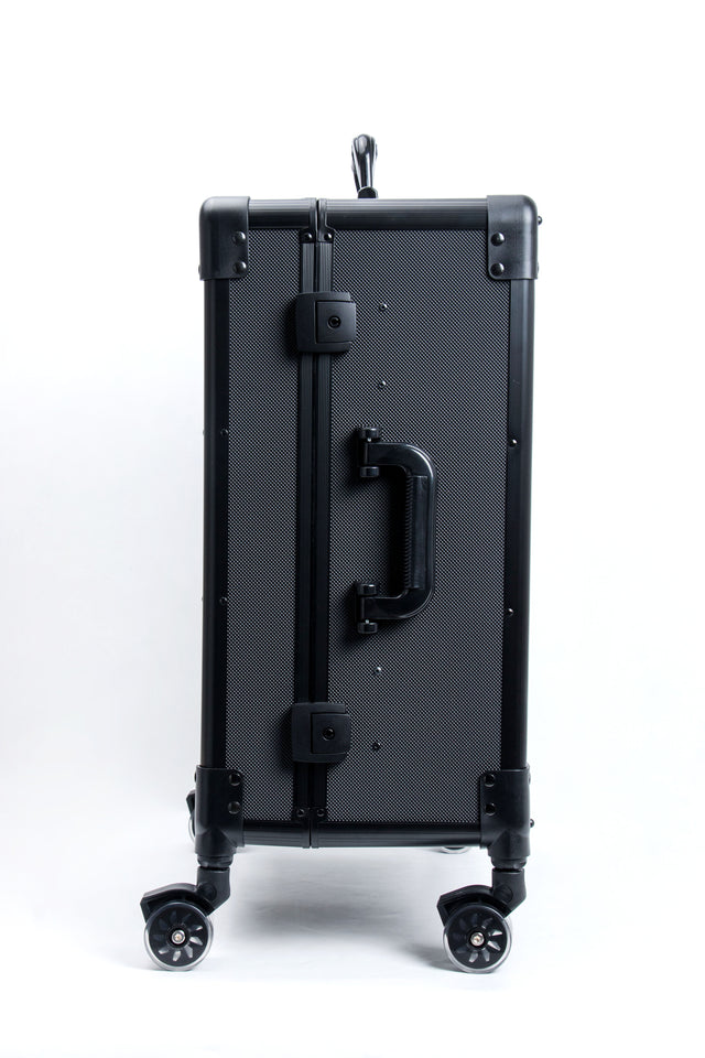 Roller Elite Mobile Workstation with LED Mirror & Extending Tray System - OG Black