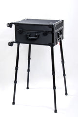 Roller Elite Mobile Workstation with LED Mirror & Extending Tray System - OG Black