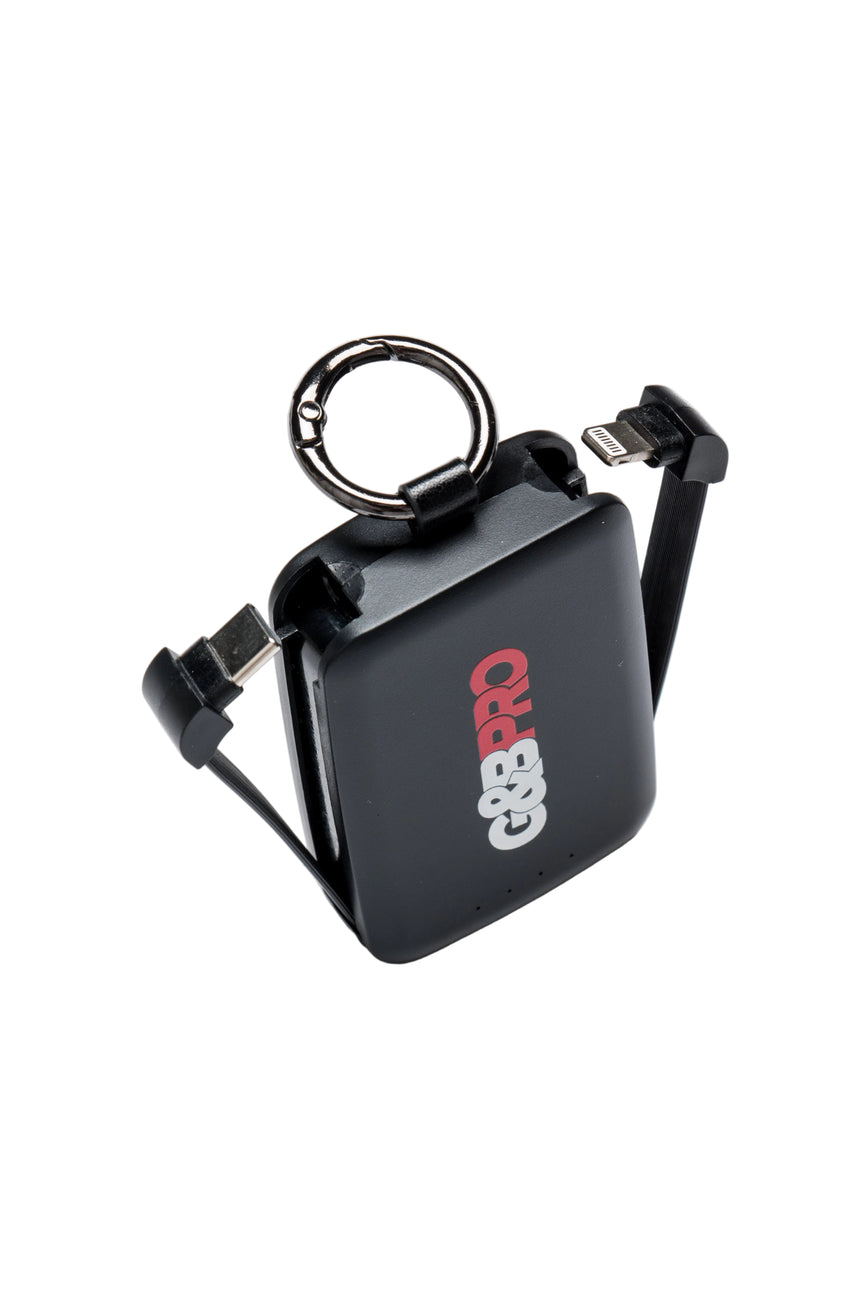 Black device with 'GRABPRO' branding on a white background