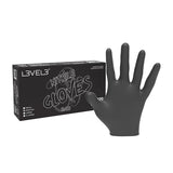 L3VEL3 Professional Heavy Duty Nitrile Gloves, 100 Pack