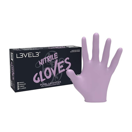 L3VEL3 Professional Heavy Duty Nitrile Gloves, 100 Pack