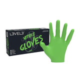 L3VEL3 Professional Heavy Duty Nitrile Gloves, 100 Pack