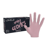 L3VEL3 Professional Heavy Duty Nitrile Gloves, 100 Pack