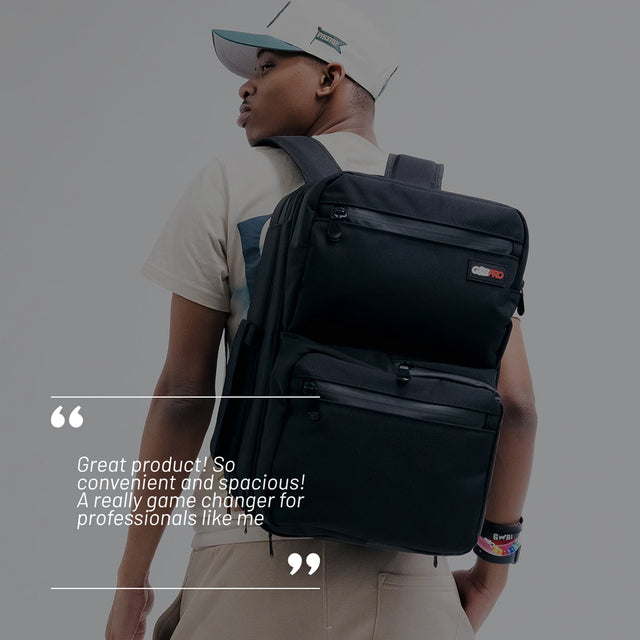 Full Size Mobile Workstation Backpack with Extending Tray System - OG Black