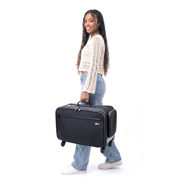 Rover Mobile Workstation with Deep Storage and Extending Tray System – OG Black