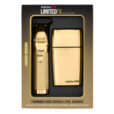 BaBylissPRO LimitedFX Gold Trimmer And Double-Foil Shaver Bundle