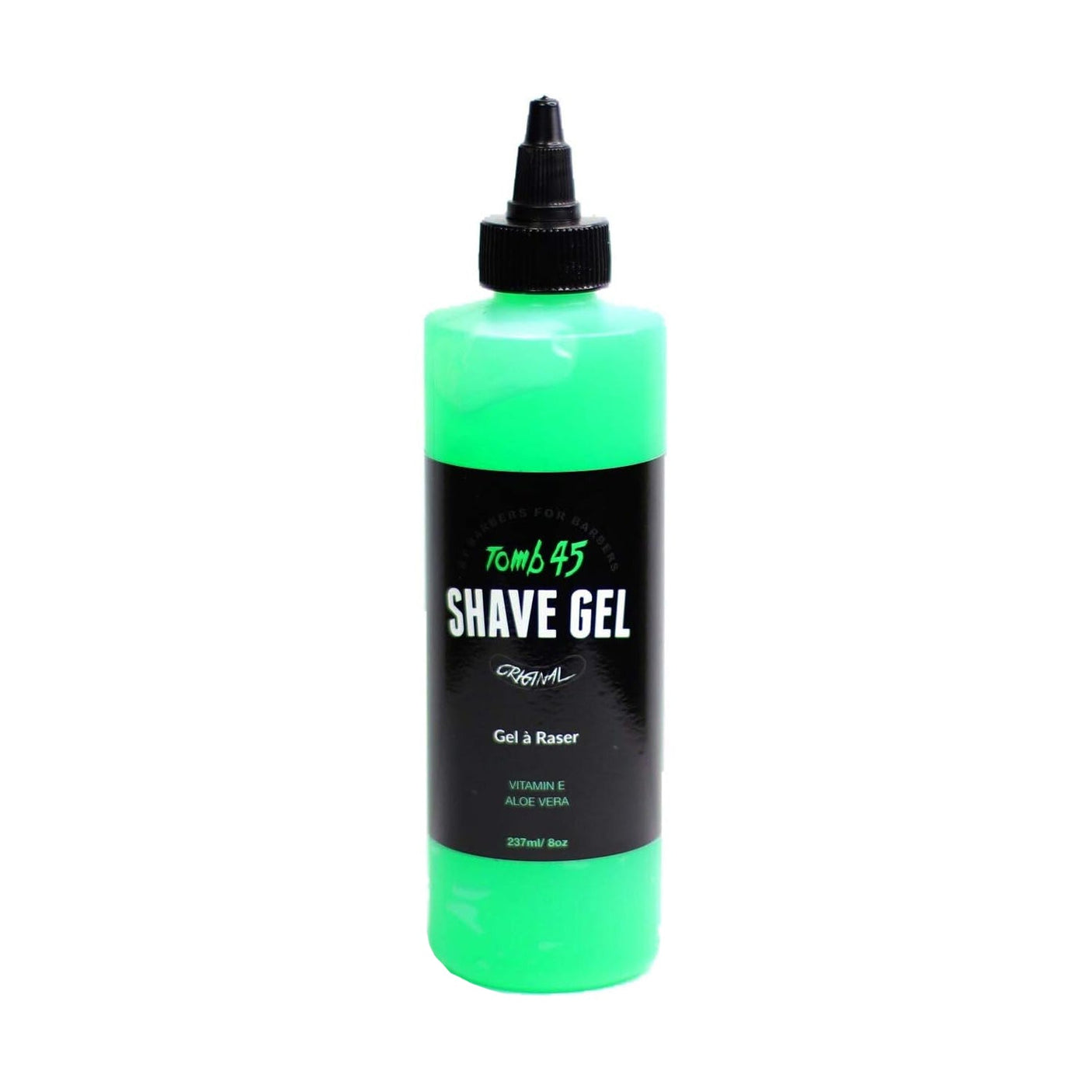 Tomb45 Shave Gel with Vitamin E and Aloe Vera 8 oz